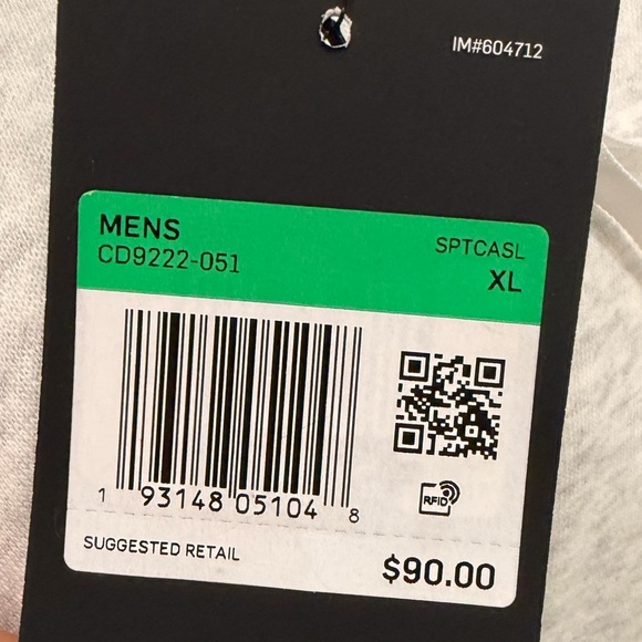 NWT XL Nike Air Retro Gray and Black Zip-Up Hoodie - Picture 5 of 5